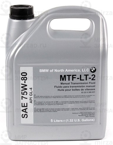 Масло для МКПП MTF LT-2 5000ML BMW 83220309031