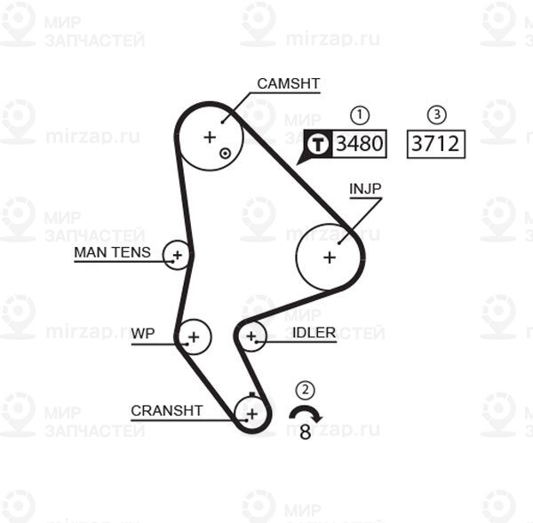 Запчасть GATES 5590XS