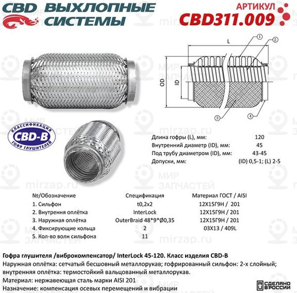 Запчасть CBD CBD311009
