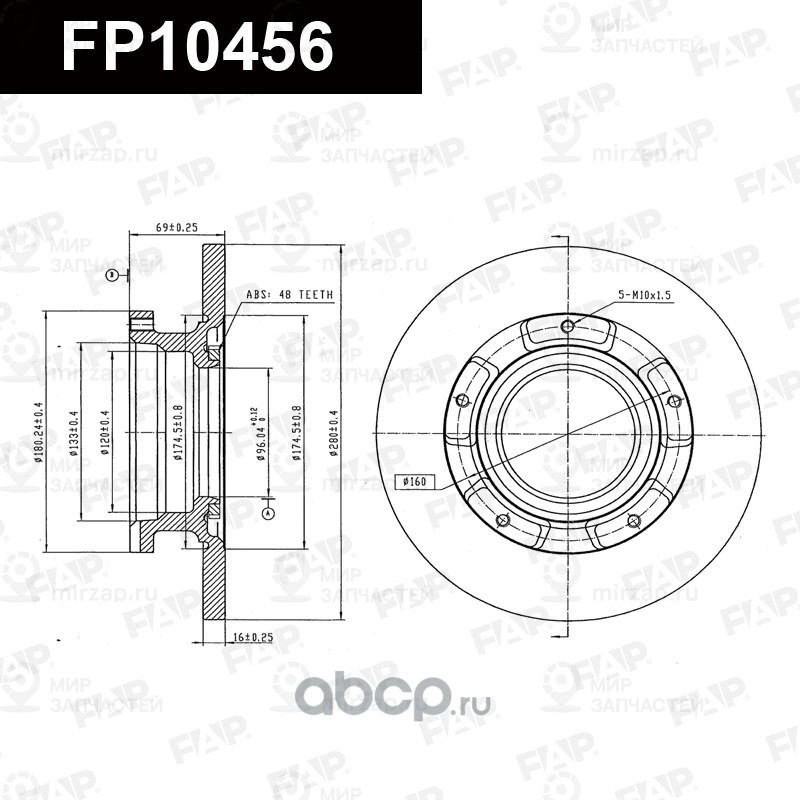 Запчасть FAP FP10456