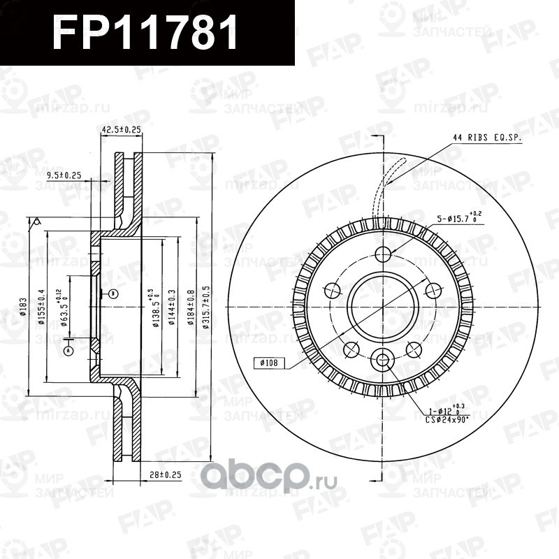 Запчасть FAP FP11781