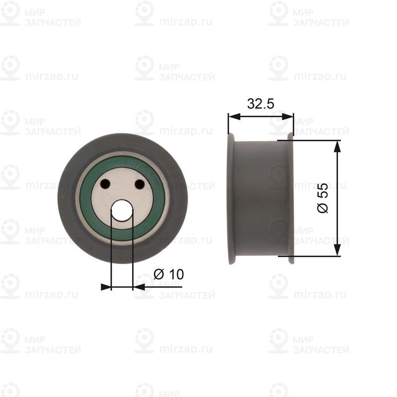 Натяжной ролик, ремень ГРМ GATES T42041A