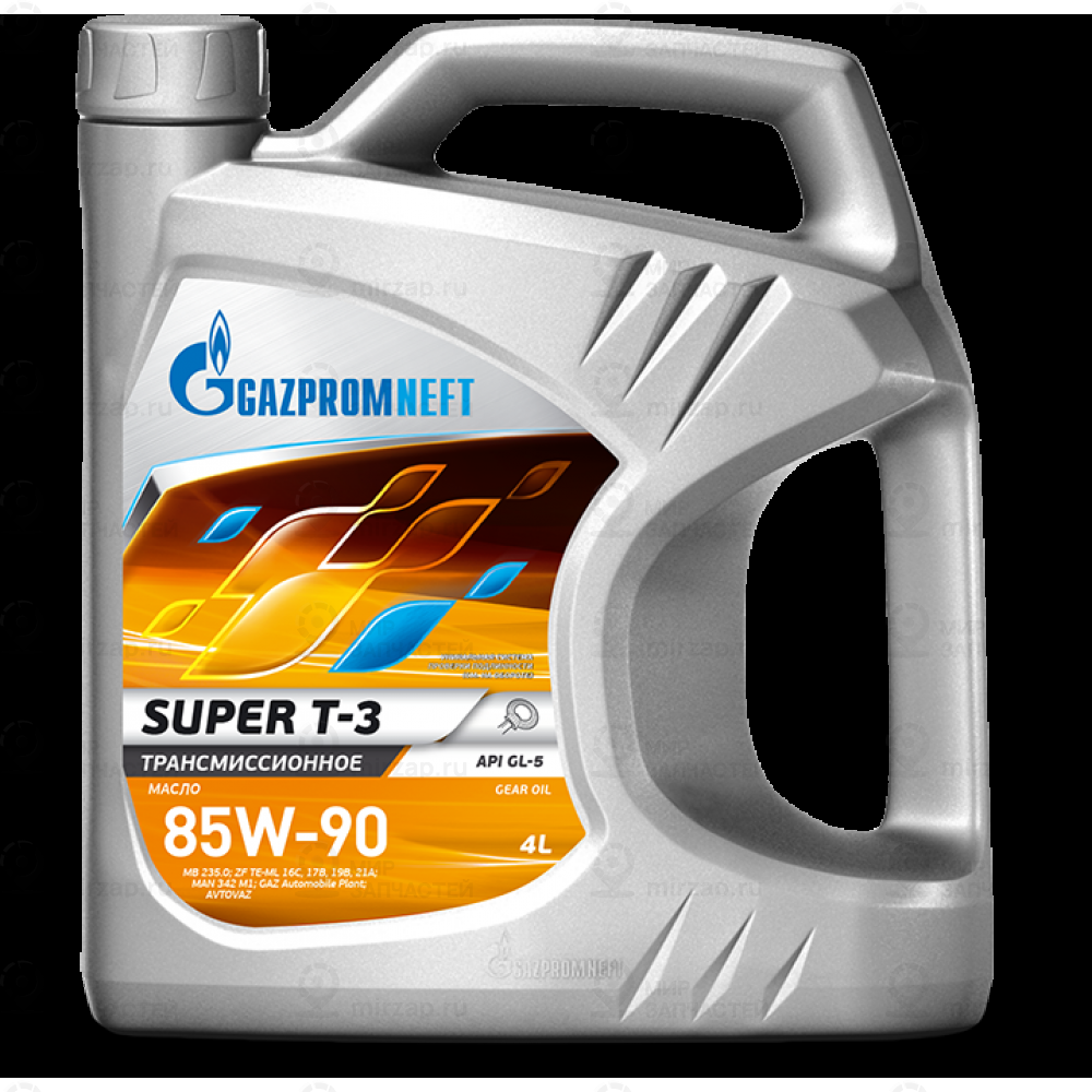 Масло Трансмиссионное Gazpromneft Super Т-3 85W90 4 Л 2389901364
 GAZPROMNEFT 2389901364