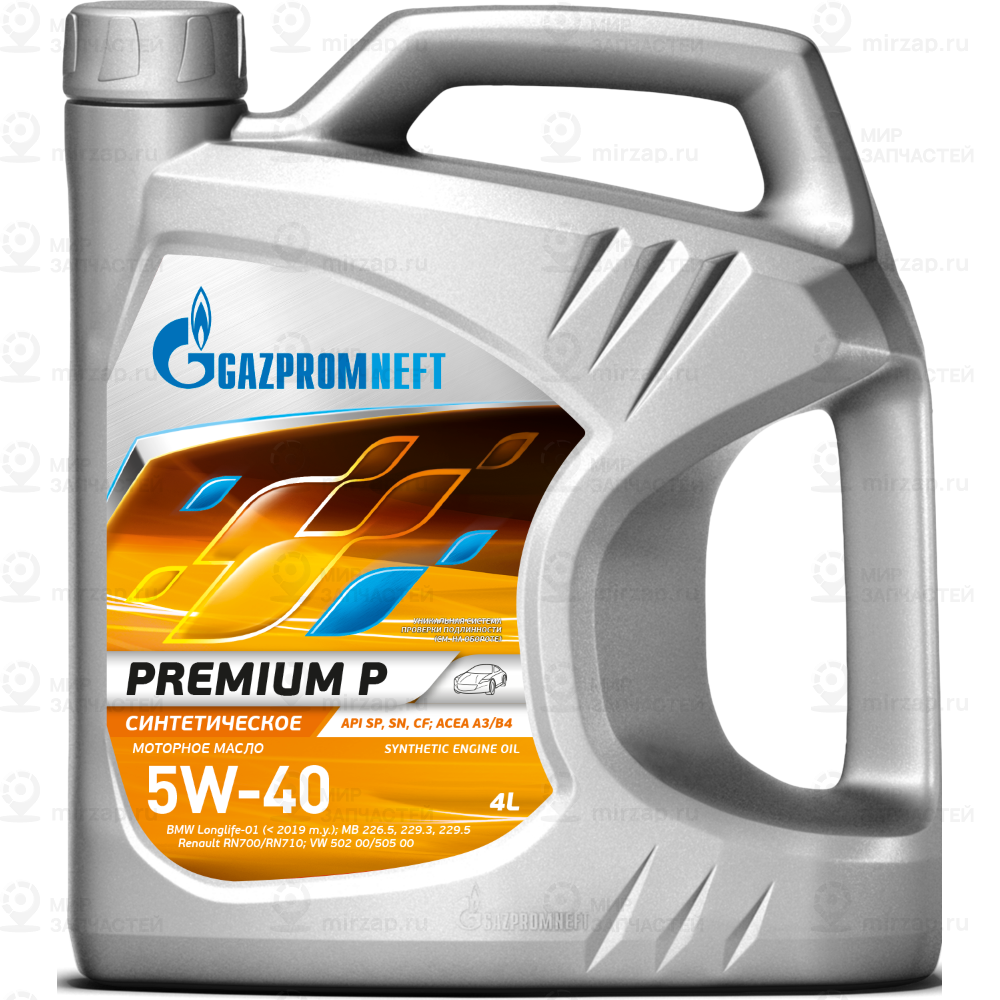 Масло Моторное Gazpromneft Premium P 5W-40 Синтетическое 4 Л 253140703 GAZPROMNEFT 253140703
