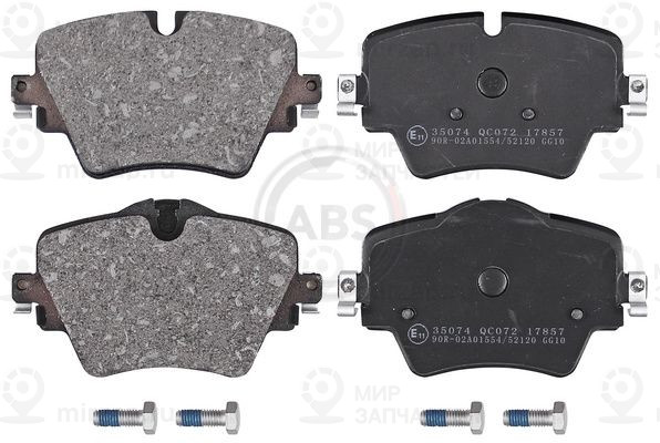 Комплект тормозных колодок, дисковый тормоз ABS 35074