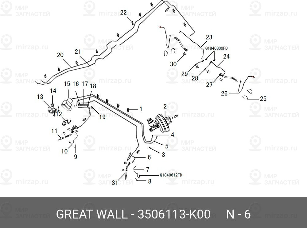 Запчасть HAVAL 3506113K00