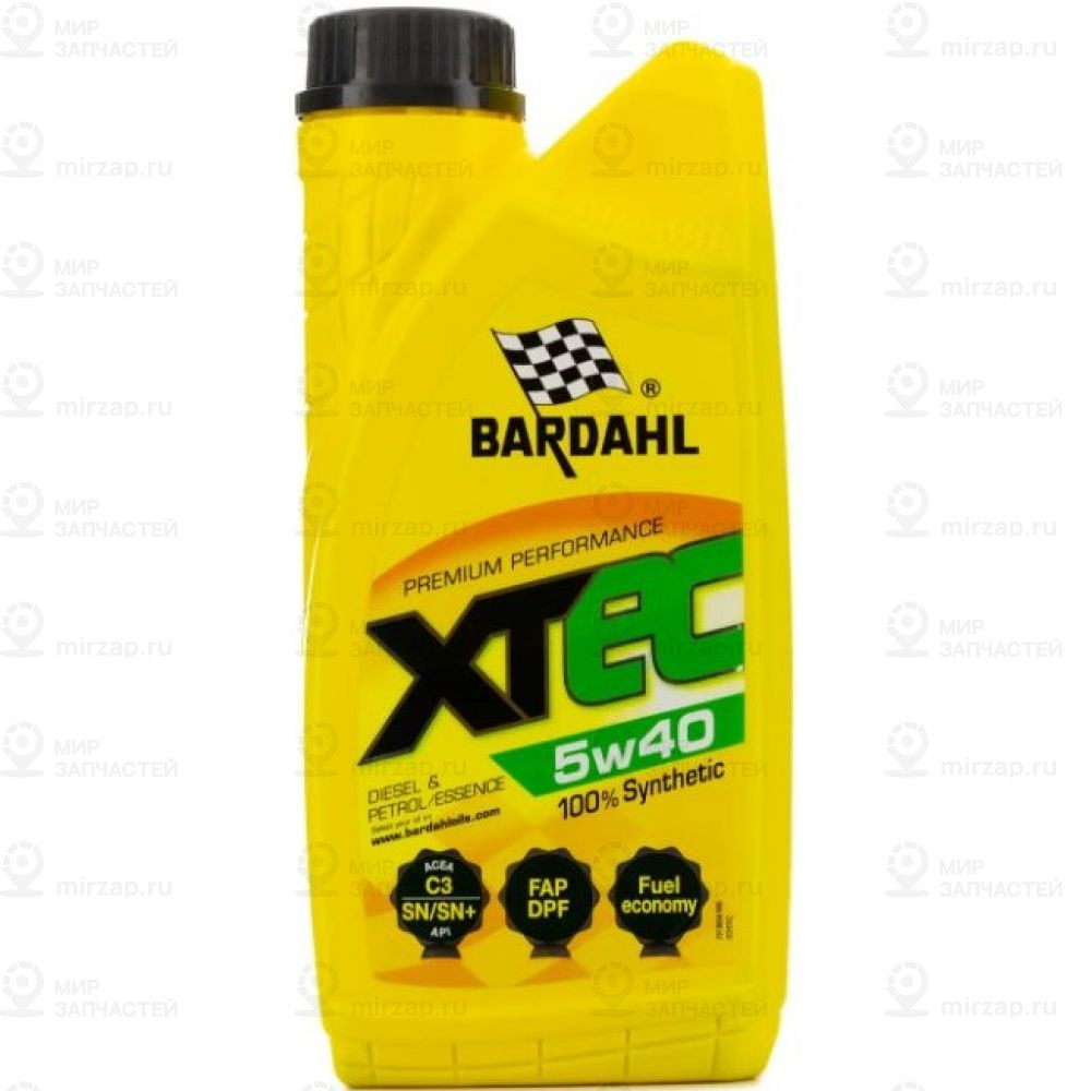 Xtec 5W40  1Л, Синт.моторное Масло
 Bardahl 36341