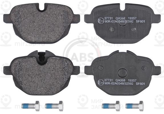 Комплект тормозных колодок, дисковый тормоз ABS 37731