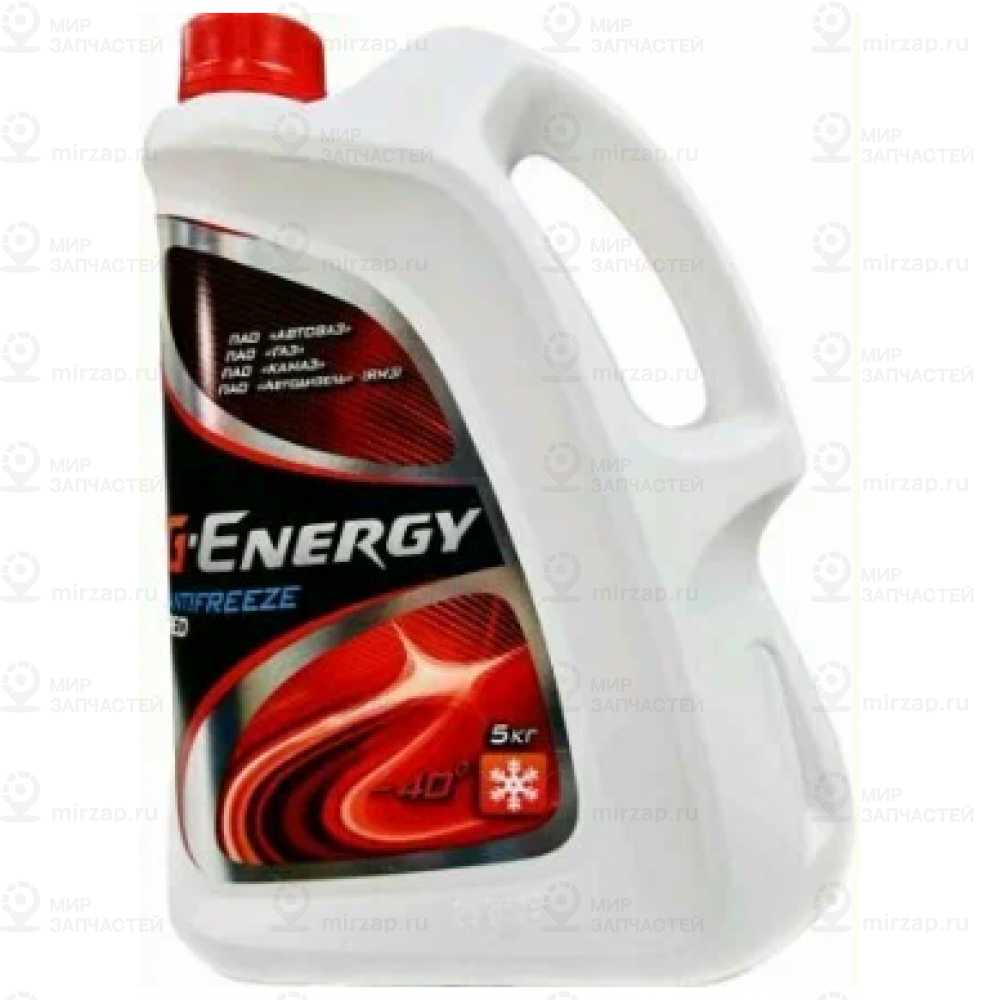 Антифриз G-Energy Red 40 G12 Готовый -40C Красный 5 Л 2422210265
 G-ENERGY 2422210265