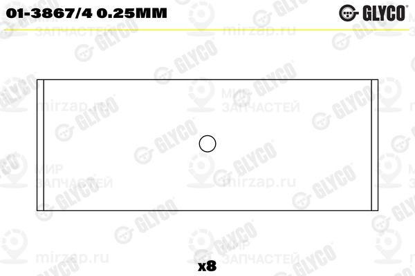 Шатунный подшипник GLYCO 0138674025MM