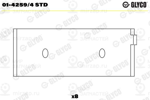Шатунный подшипник GLYCO 0142594STD