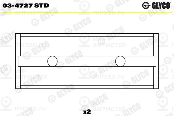 Подшипник распредвала GLYCO 034727STD