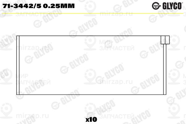 Шатунный подшипник GLYCO 7134425025MM