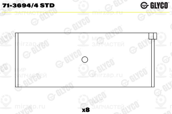 Шатунный подшипник GLYCO 7136944STD