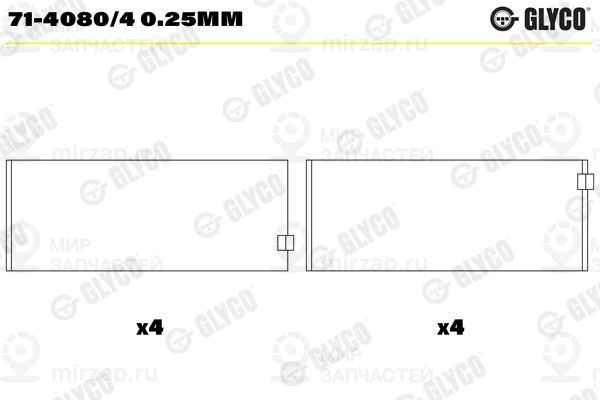 Запчасть GLYCO 7140804025MM