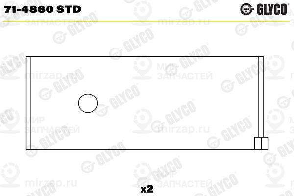 Шатунный подшипник GLYCO 714860STD