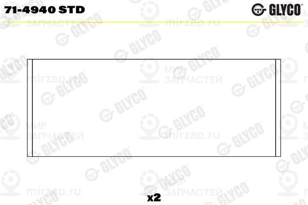 Шатунный подшипник GLYCO 714940STD