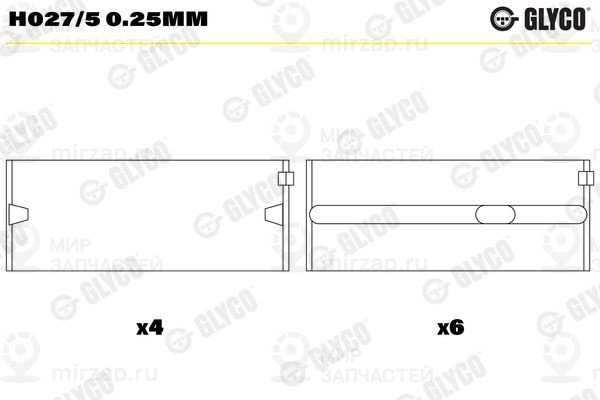 Запчасть GLYCO H0275025MM
