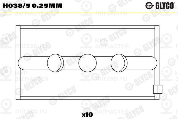 Запчасть GLYCO H0385025MM