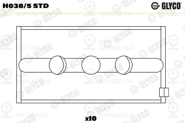 Запчасть GLYCO H0385STD