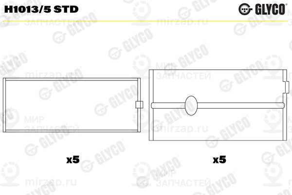 Запчасть GLYCO H10135STD