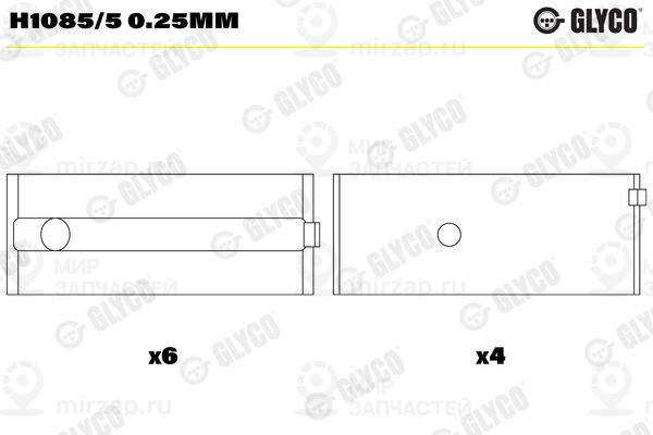 Запчасть GLYCO H10855025MM