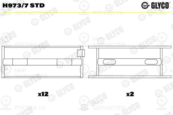 Запчасть GLYCO H9737STD