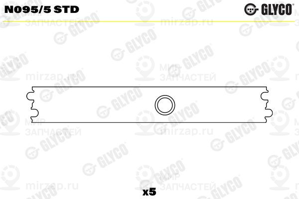 Подшипник распредвала GLYCO N0955STD