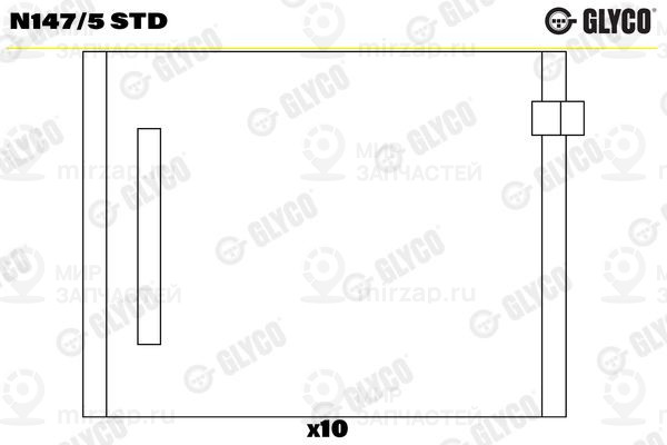 Подшипник распредвала GLYCO N1475STD