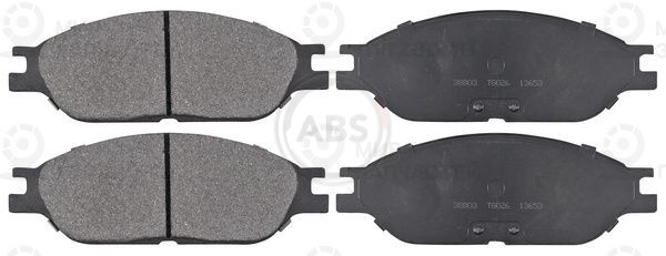 Комплект тормозных колодок, дисковый тормоз ABS 38803