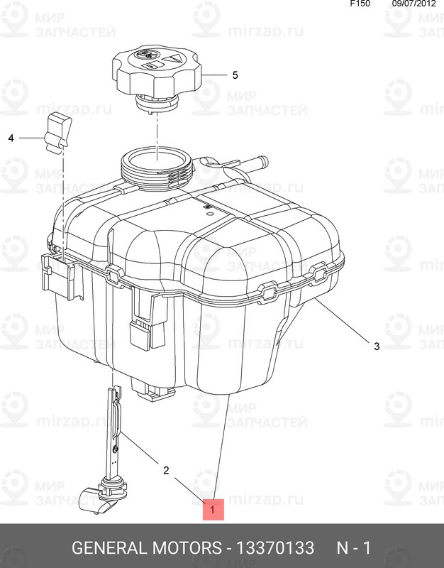 Запчасть GM 13370133