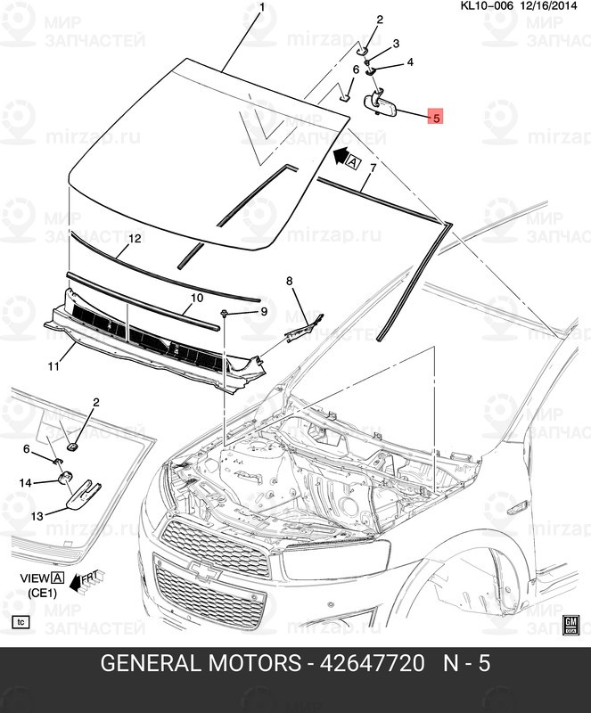 Запчасть GM 42647720