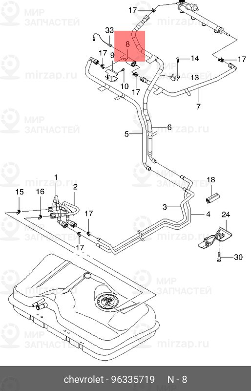 Запчасть GM 96335719