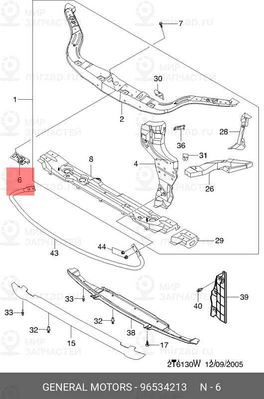 Запчасть GM 96534213