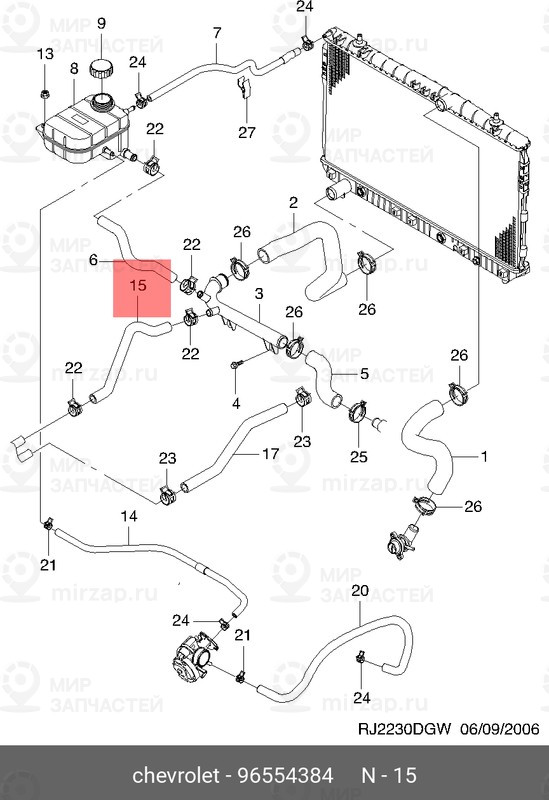 Запчасть GM 96554384