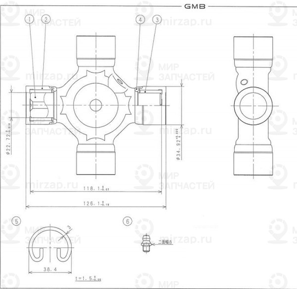 Запчасть GMB G5155X
