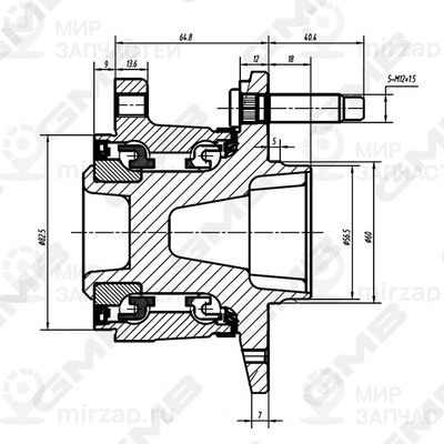 Ступица колеса GMB GH34960M