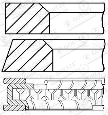 Запчасть GOETZE 0830680000
