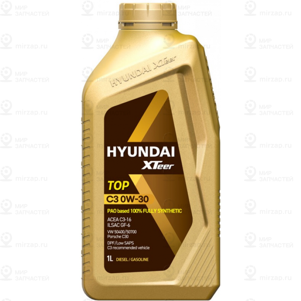 Масло Моторное 0W30 Hyundai Xteer 1Л Синтетика Top C3 Api Sp/ Gf-6 HYUNDAI XTEER 1011102