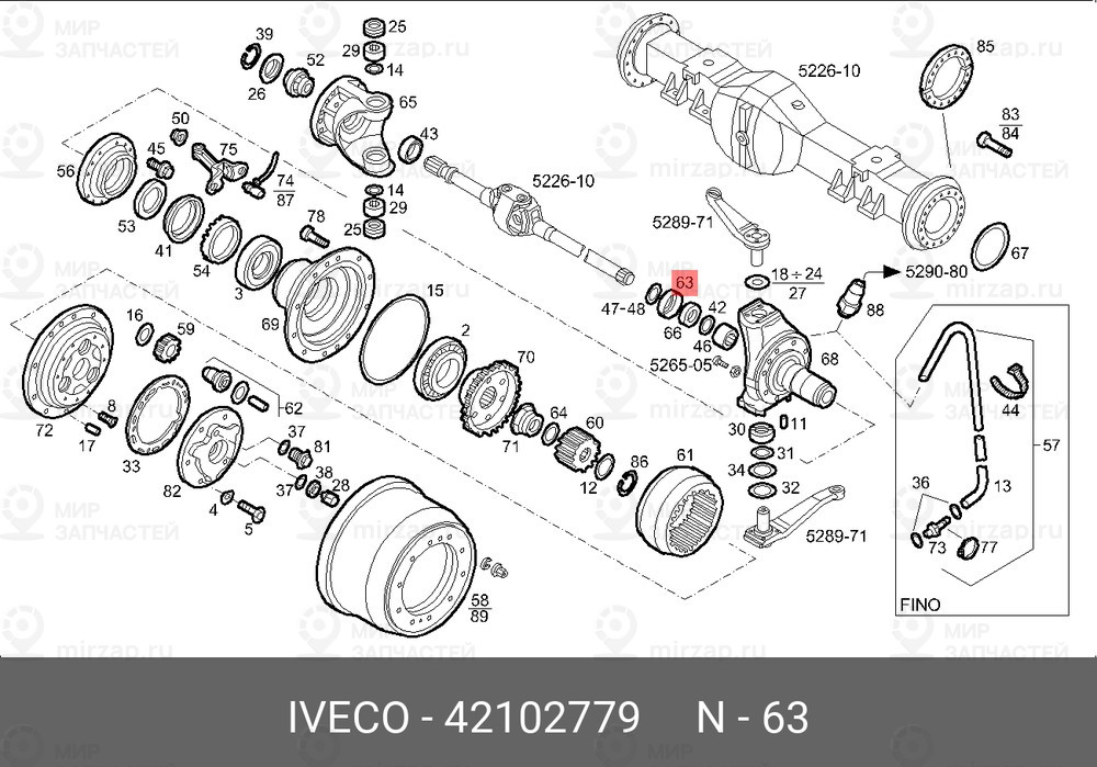 Запчасть IVECO 42102779