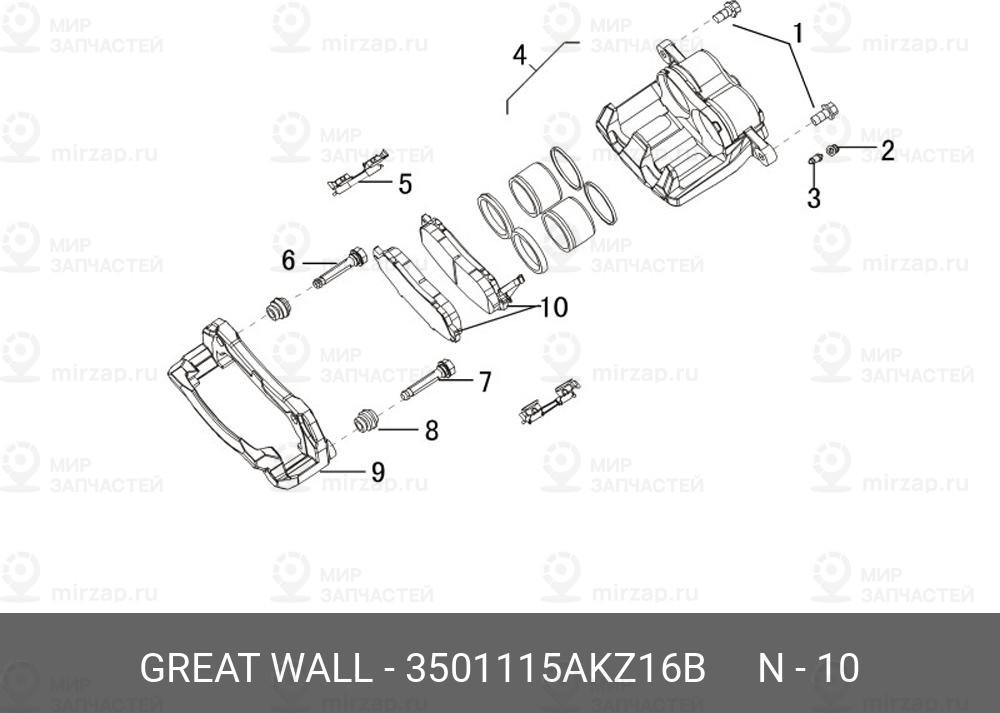 Запчасть GREAT WALL 3501115AKZ16B