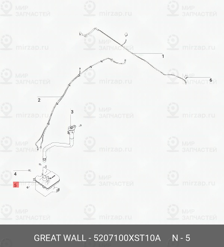 Запчасть GREAT WALL 5207100XST10A