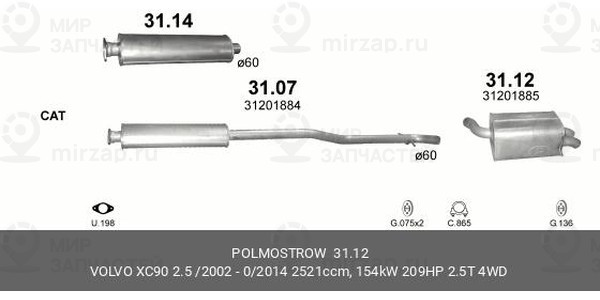 Запчасть Gunes 3112