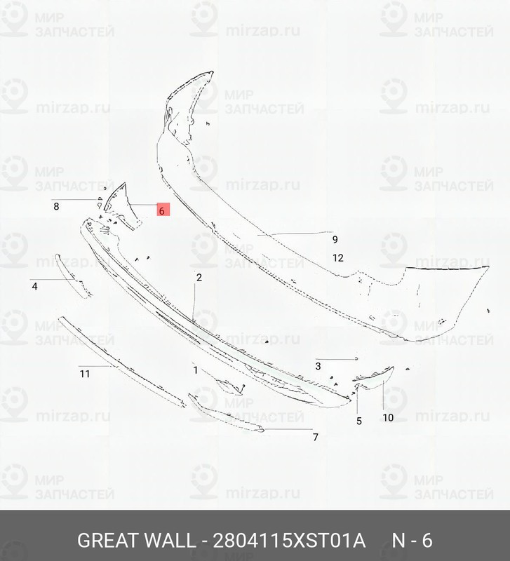 Запчасть HAVAL 2804115XST01A
