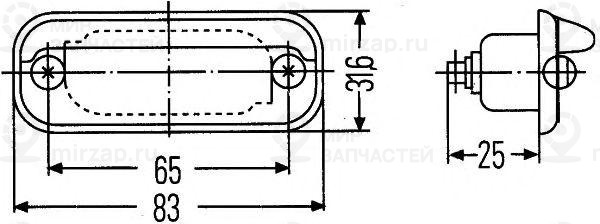 Запчасть HELLA 2KA001378041
