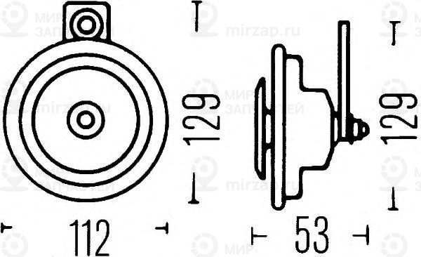 Запчасть HELLA 3BA002768382