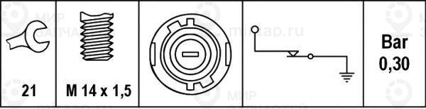 Запчасть HELLA 6ZL007675001