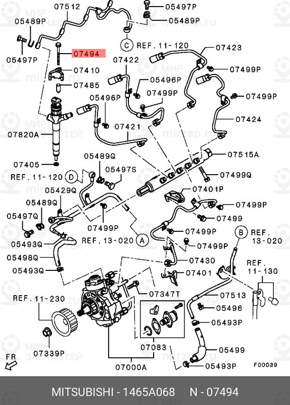Запчасть MITSUBISHI 1465A068