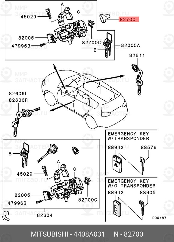 Запчасть MITSUBISHI 4408A031
