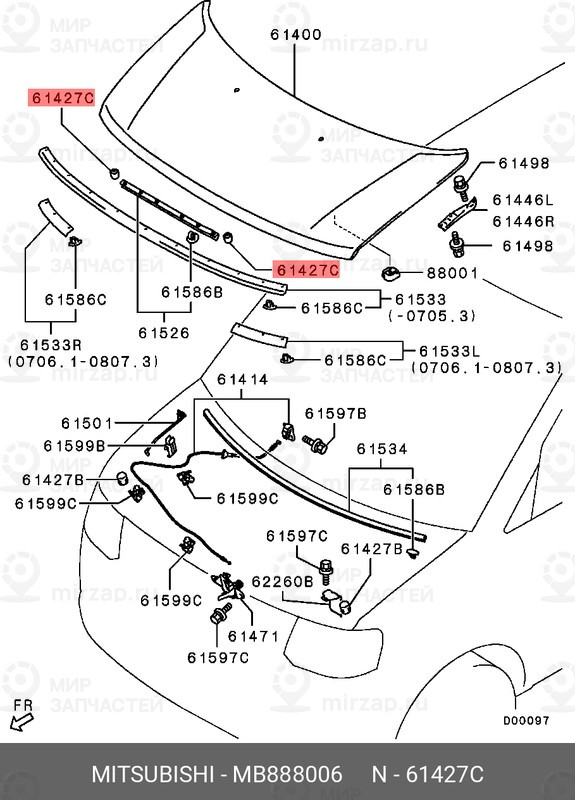 Запчасть MITSUBISHI MB888006